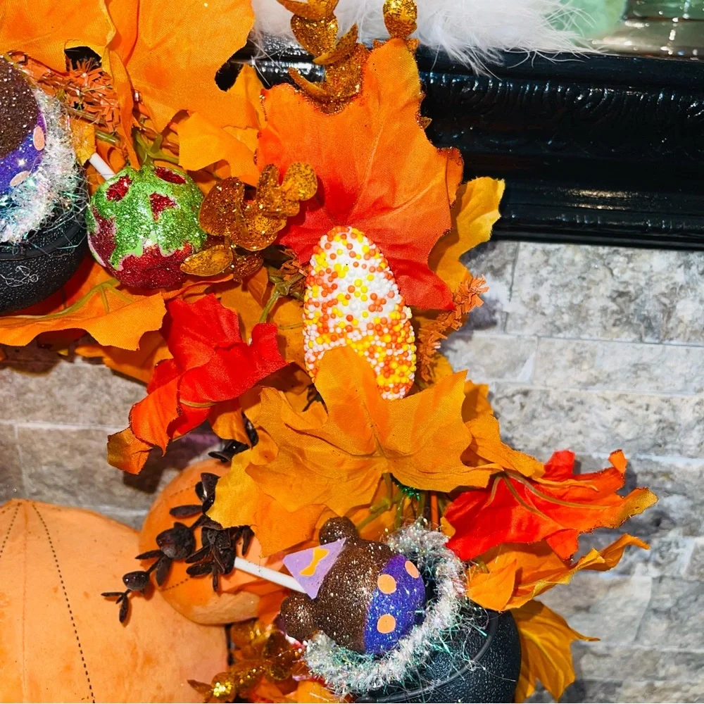 Mickey Pumpkin Wreath